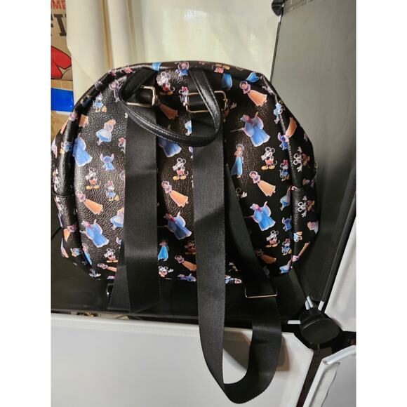 NWT Disney 100 Anniversary Bag Mini Backpack 10" Mickey Minnie Stitch Alice - Picture 4 of 5